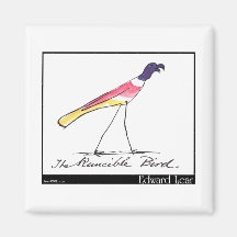 Edward Lear's Runcible Bird Refrigerator Magnets
