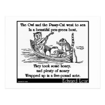 Edward Lear's The Owl and the Pussy-Cat Post Cards