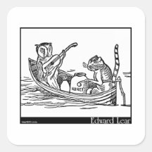 Edward Lear's The Owl and the Pussy-Cat Stickers