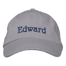 EDWARD Name Designer Cap Embroidered Hats