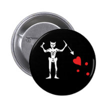 Edward Teach aka Blackbeard button