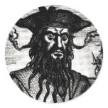 Edward Teach Portrait stickers