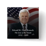 Edward (Ted) Kennedy Memorabilia - Square Button