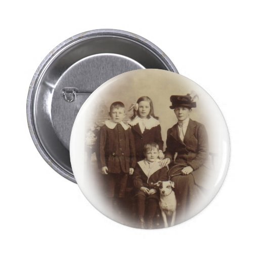Edwardian Family Photo Pin