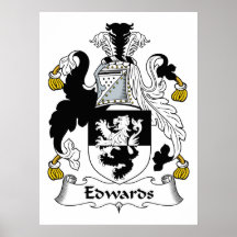Edwards Family Crest Posters