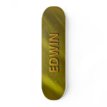 edwin gold custom skateboard deck