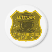 EE Major Caffeine Addiction League Refrigerator Magnet