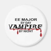 EE Major Vampire by Night Refrigerator Magnet