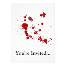 Eeew, is that blood on your custom announcements