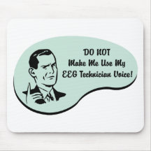 EEG Technician Voice Mouse Pad