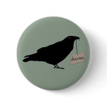 Eerie Raven Button