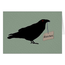Eerie Raven Note Card