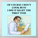 efficent smart scientist posters