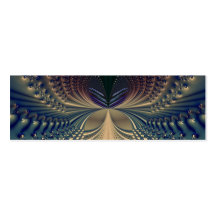 Efflorescence I · Fractal Art · Blue & Gold Business Cards