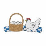 Egg Basket and Chicken embroidered shirts