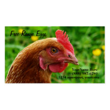 Egg Farm Rhode Island Red Hen  Business Cards