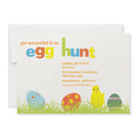 Egg hunt - easter party invitation