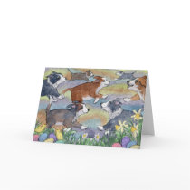 Egg Hunting Dogs, Border Collie Card