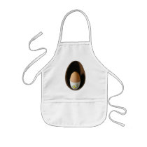Egg in an Egg Cup in a Chocolate Easter Egg Aprons
