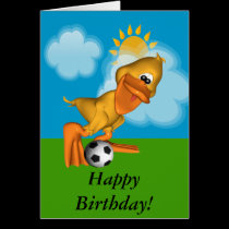 Eggbert The Duck Happy Birthday Card cards