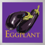 Eggplant Aubergine posters