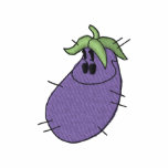 Eggplant embroidered shirts