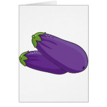Eggplant Greeting Card