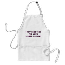 Eggplant Jibber Jabber Apron