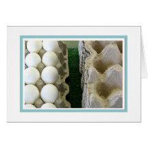 Eggs and carton card