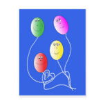 Eggs are coloured like a balloon