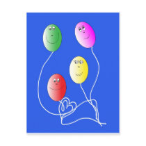 Eggs are coloured like a balloon