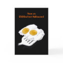 EGGS halloween skull excellent card