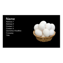Eggs in basket business card