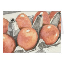 Eggs in Crate Note Card
