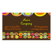 Eggs Profile Cards, colourful organic shapes Business Cards