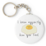 Eggsactly How You Feel keychains