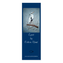 Egret Bookmark by Colton Hunt Business Card Template