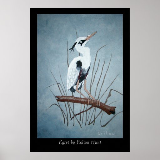Egret by Colton Hunt - Customised Posters