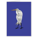 Egret on Blue cards