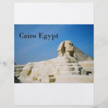 Egypt Cairo Giza Sphinx-2 (St.K) Full Color Flyer