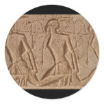 egypt carvings round stickers