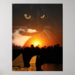 egypt cat god print