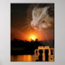 Egypt cat goddess poster