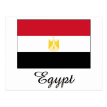 Egypt Flag Design Postcard