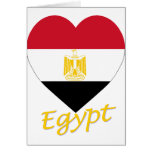 Egypt Flag Heart cards