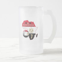 Egypt flag Map of Africa 2010 winners gear Mug