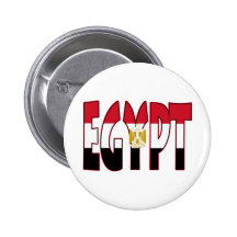 Egypt Flag/Word Pinback Button