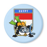 Egypt Scuba Diving Panda Refrigerator Magnet