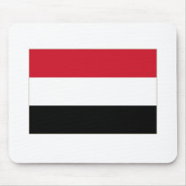 EGYPT Tricolor, Egyptian Flag without Centre Image Mouse Pad