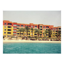 Egyptian architecture personalised invitation